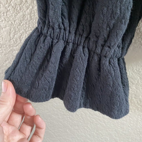Belle Vere Anthropologie Long Sleeve Top Ribbed Bell Sleeve Black boho XS - Picture 7 of 12